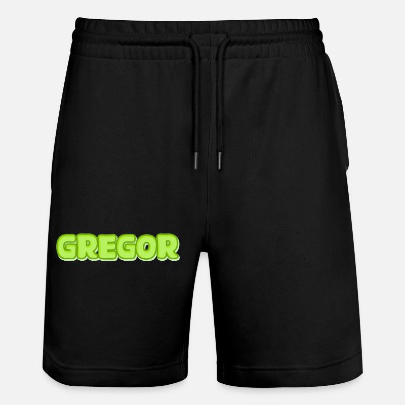 Gregor Gregor - Stanley/Stella Trainer Unisex Organic Jogging Shorts - black