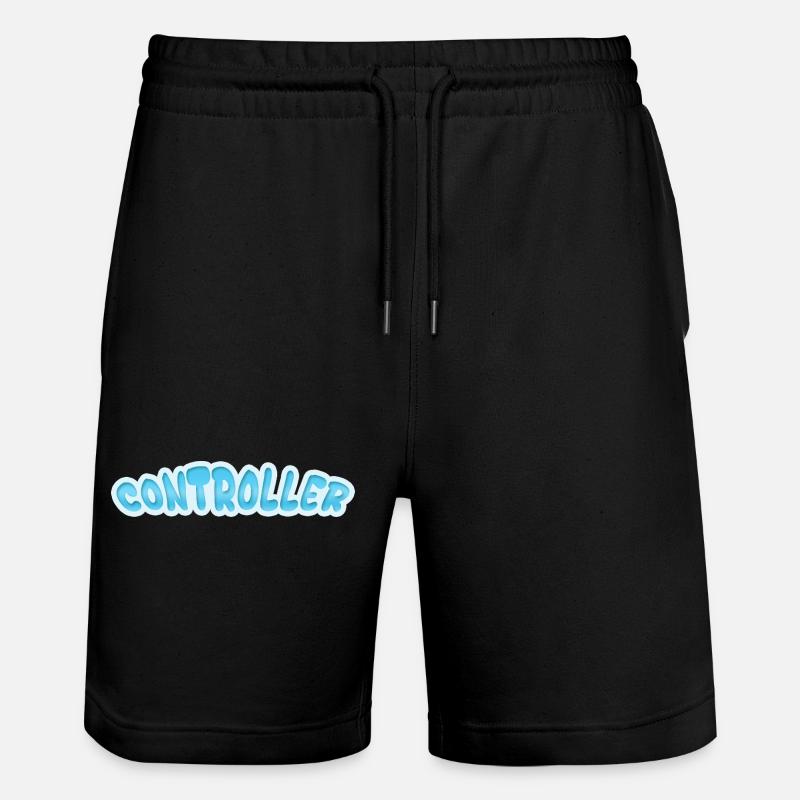 Geschenk für Controller - Stanley/Stella Unisex Bio Joggingshorts Trainer  - Schwarz