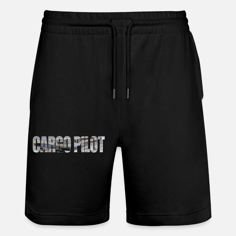 Cargo pilot An-225 - Stanley/Stella Unisex Bio Joggingshorts Trainer  - Schwarz