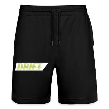Drift Green - Stanley/Stella Trainer Unisex Organic Jogging Shorts - black - Front - Nik (191cm) & Marisol (170cm)