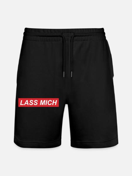 Lass mich - Stanley/Stella Unisex Bio Joggingshorts Trainer - Schwarz