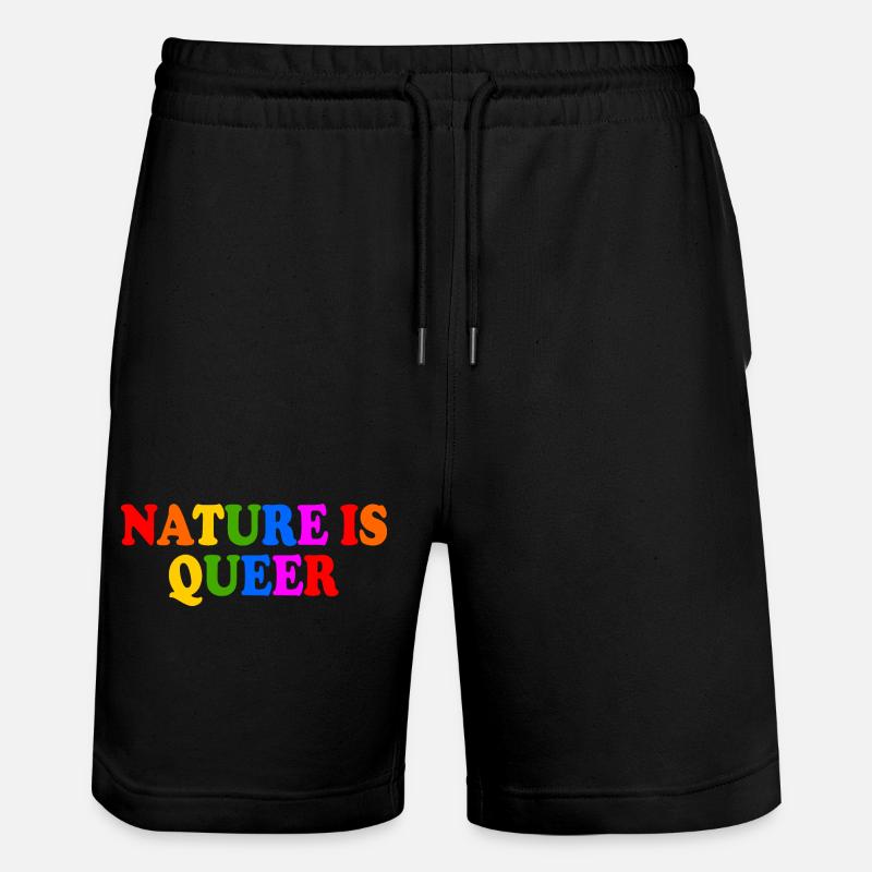 Nature is queer - Short de jogging bio TRAINER Stanley/Stella unisexe - noir