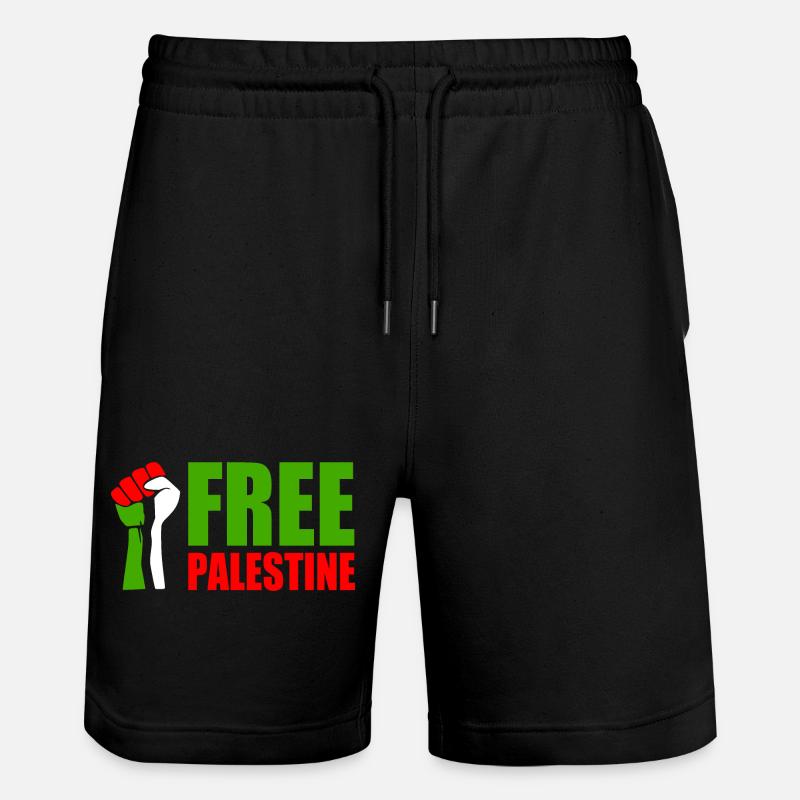 Free palestine - Short de jogging bio TRAINER Stanley/Stella unisexe - noir