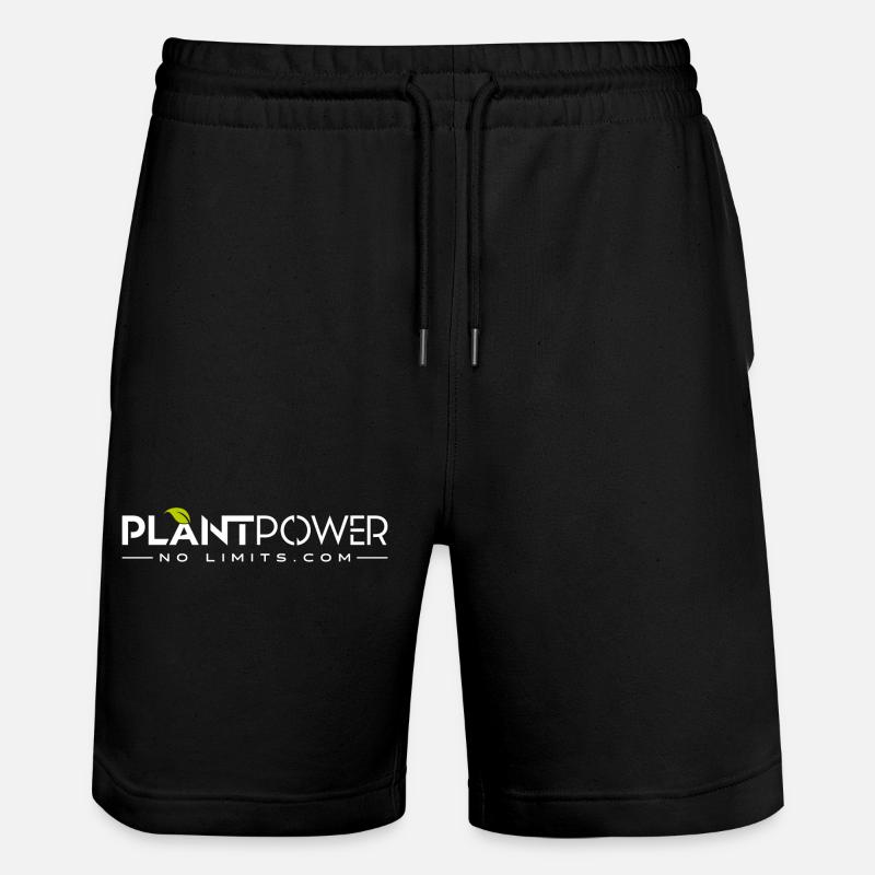 Plant Power - No Limits - Stanley/Stella Unisex Bio Joggingshorts Trainer  - Schwarz