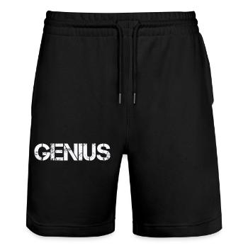 GÉNIE - Short de jogging bio TRAINER Stanley/Stella unisexe - noir - Devant - Nik (191cm) & Marisol (170cm)