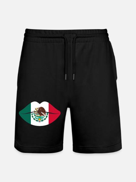 Kiss Mexico - Stanley/Stella Trainer Unisex Organic Jogging Shorts - black