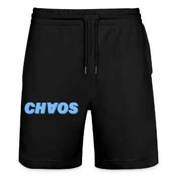 Chaos - Short de jogging bio TRAINER Stanley/Stella unisexe - noir - Devant - Nik (191cm) & Marisol (170cm)