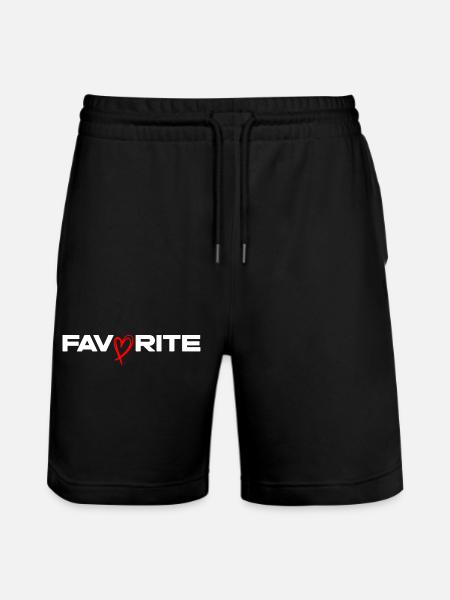 Herz Favorite - Stanley/Stella Unisex Bio Joggingshorts Trainer  - Schwarz