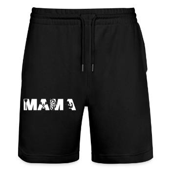 Dart Master Retro Sunset Pub Sports Board - Stanley/Stella Unisex Bio Joggingshorts Trainer  - Schwarz - Vorne - Nik (191cm) & Marisol (170cm)