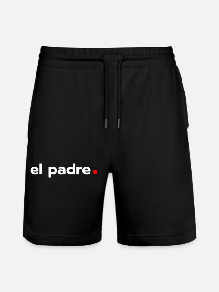 el padre - Stanley/Stella Trainer Unisex Organic Jogging Shorts - black