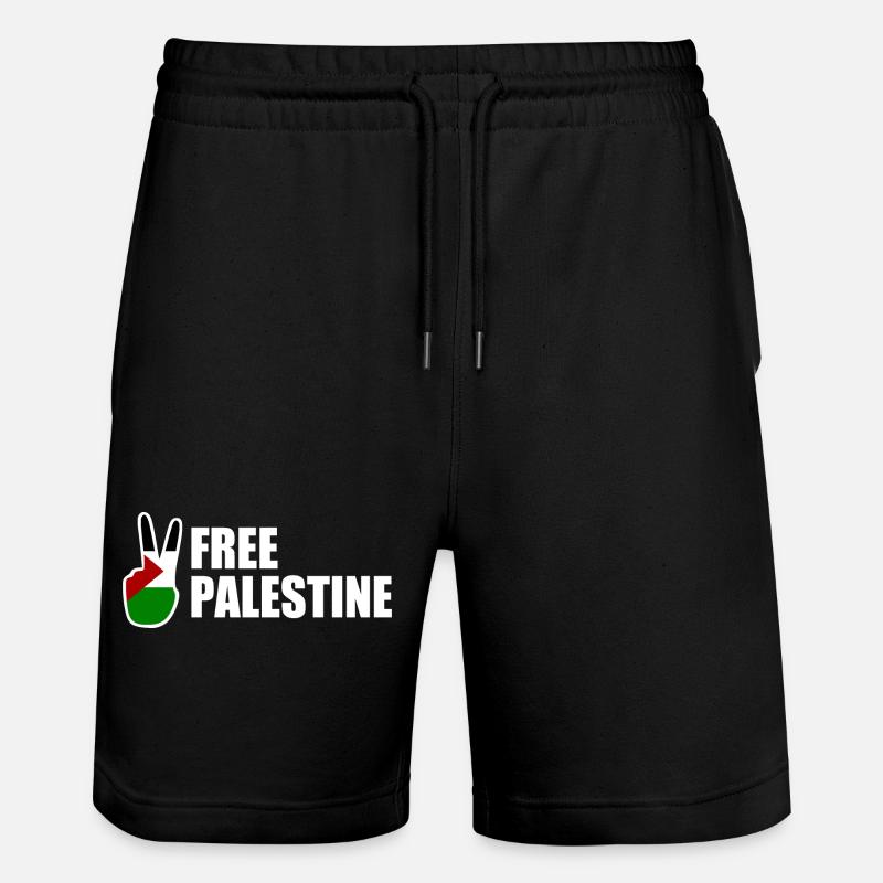 Free palestine - Short de jogging bio TRAINER Stanley/Stella unisexe - noir