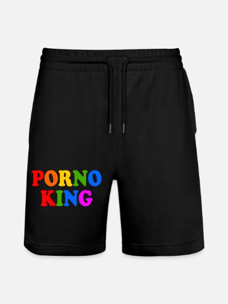 Porno king - Stanley/Stella Trainer Unisex Organic Jogging Shorts - black