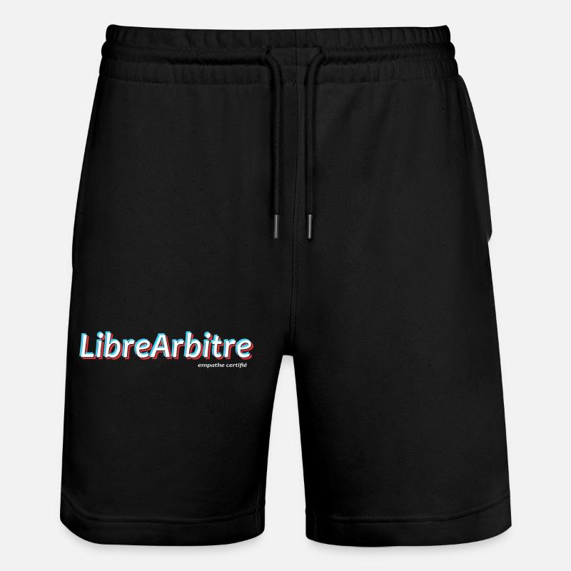 Freier Wille - Stanley/Stella Unisex Bio Joggingshorts Trainer  - Schwarz