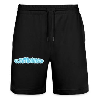 Électronicien en tant que technicien en électronique - Short de jogging bio TRAINER Stanley/Stella unisexe - noir - Devant - Nik (191cm) & Marisol (170cm)