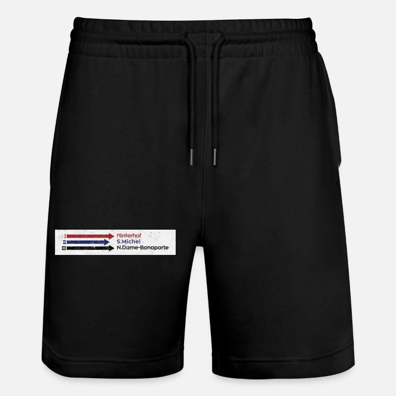 Katakomben Bunker Paris - Stanley/Stella Unisex Bio Joggingshorts Trainer - Schwarz