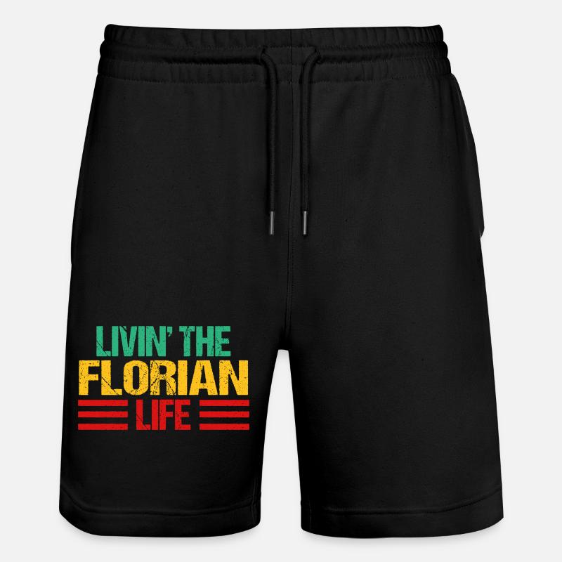 Florian - Stanley/Stella Unisex Bio Joggingshorts Trainer  - Schwarz