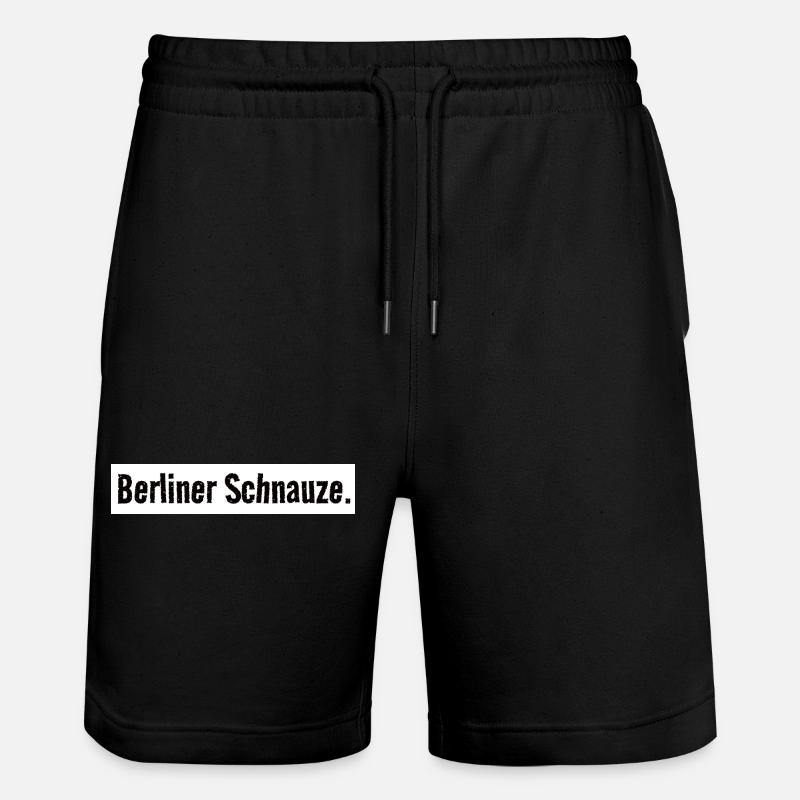 Camicia con muso di Berlino Capitello semplice - Pantaloncini da jogger ecologici unisex Trainer di Stanley/Stella - nero