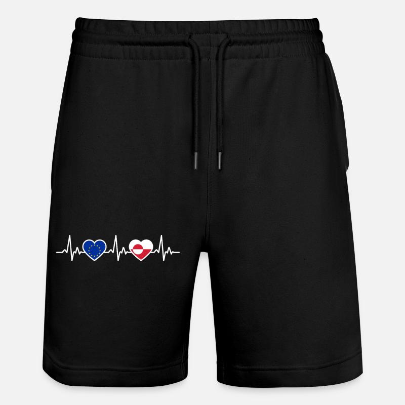 Grönland  - Stanley/Stella Unisex Bio Joggingshorts Trainer  - Schwarz