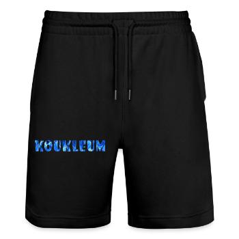 Kühl für alle, denen kalt ist # - Stanley/Stella Unisex Bio Joggingshorts Trainer  - Schwarz - Vorne - Nik (191cm) & Marisol (170cm)