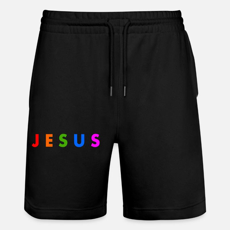 Jesus - Short de jogging bio TRAINER Stanley/Stella unisexe - noir