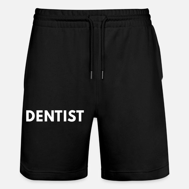 Zahnarzt - Stanley/Stella Unisex Bio Joggingshorts Trainer  - Schwarz