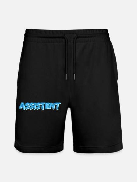 Assistant as a comic - Stanley/Stella Trainer Unisex Organic Jogging Shorts - black