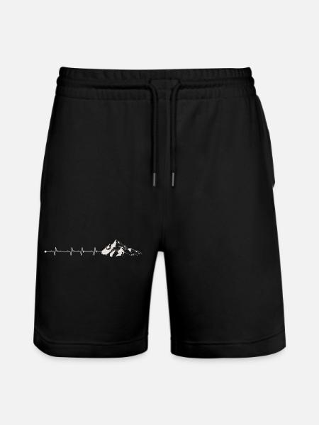 Mountain Pulse Adventure Tee - Stanley/Stella Trainer Unisex Organic Jogging Shorts - black