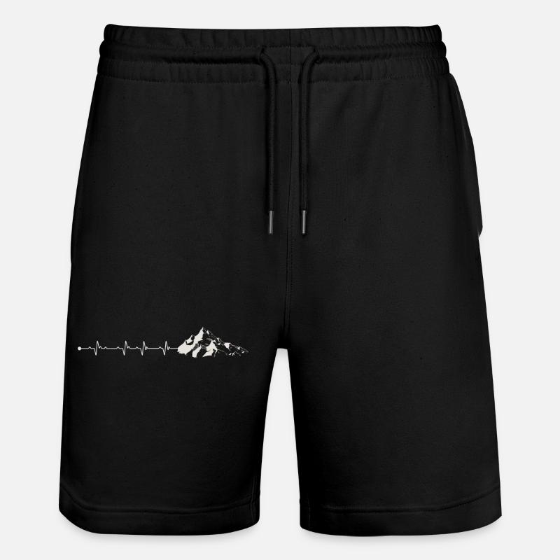 Mountain Pulse Adventure Tee - Stanley/Stella Trainer Unisex Organic Jogging Shorts - black