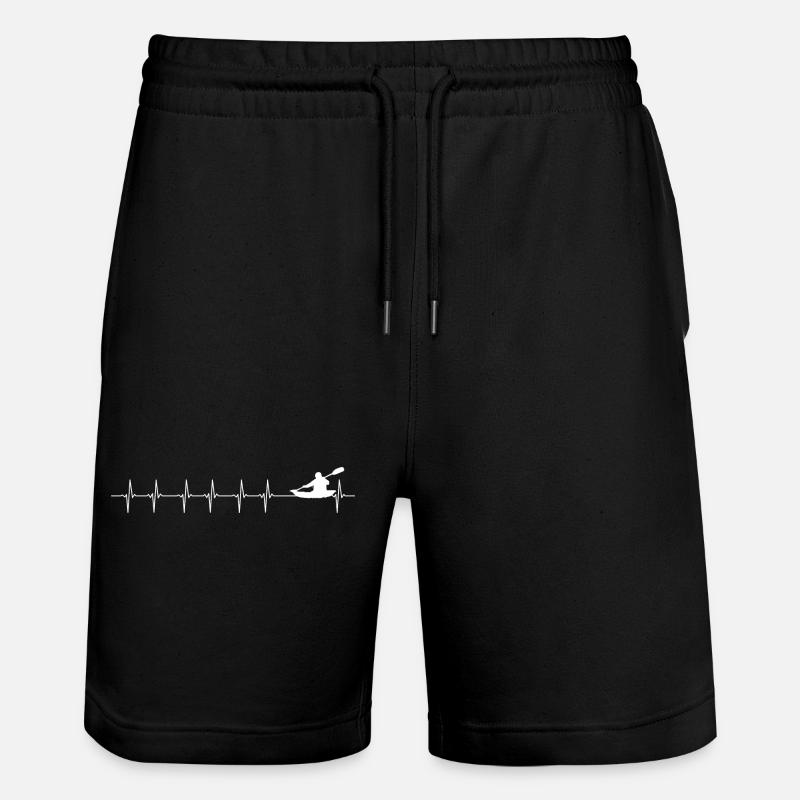 Kayak Pulse sur la rivière Graphique - Short de jogging bio TRAINER Stanley/Stella unisexe - noir