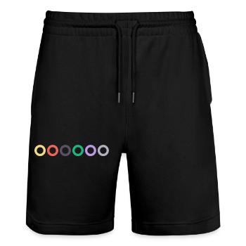 Gitarren Saiten Farb Code | Konzert, Rock, Musik - Stanley/Stella Unisex Bio Joggingshorts Trainer  - Schwarz - Vorne - Nik (191cm) & Marisol (170cm)