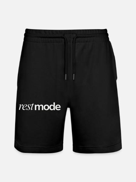 Rest Mode Mood - Stanley/Stella Trainer Unisex Organic Jogging Shorts - black