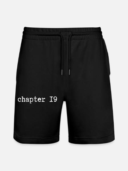 chapter 19 Birthday - Stanley/Stella Trainer Unisex Organic Jogging Shorts - black