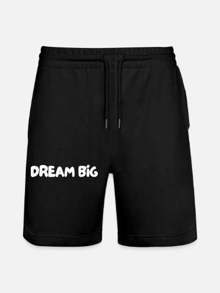 Dream big - Stanley/Stella Trainer Unisex Organic Jogging Shorts - black