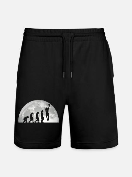 Basketball Players Evolution Basketball - Stanley/Stella Trainer Unisex Organic Jogging Shorts - black
