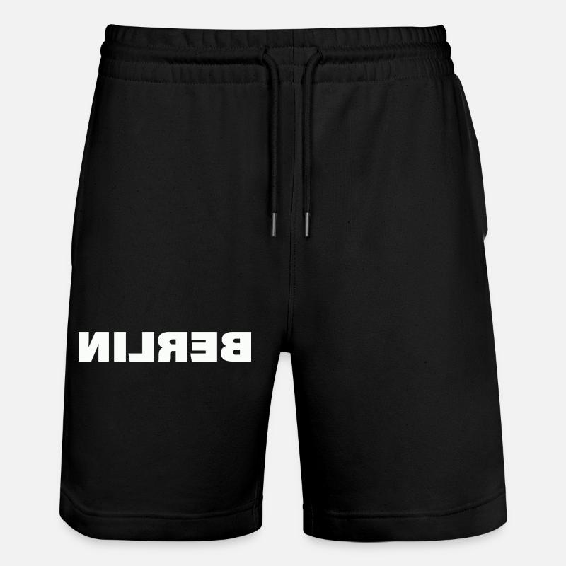 BERLIN - Stanley/Stella Unisex Bio Joggingshorts Trainer  - Schwarz