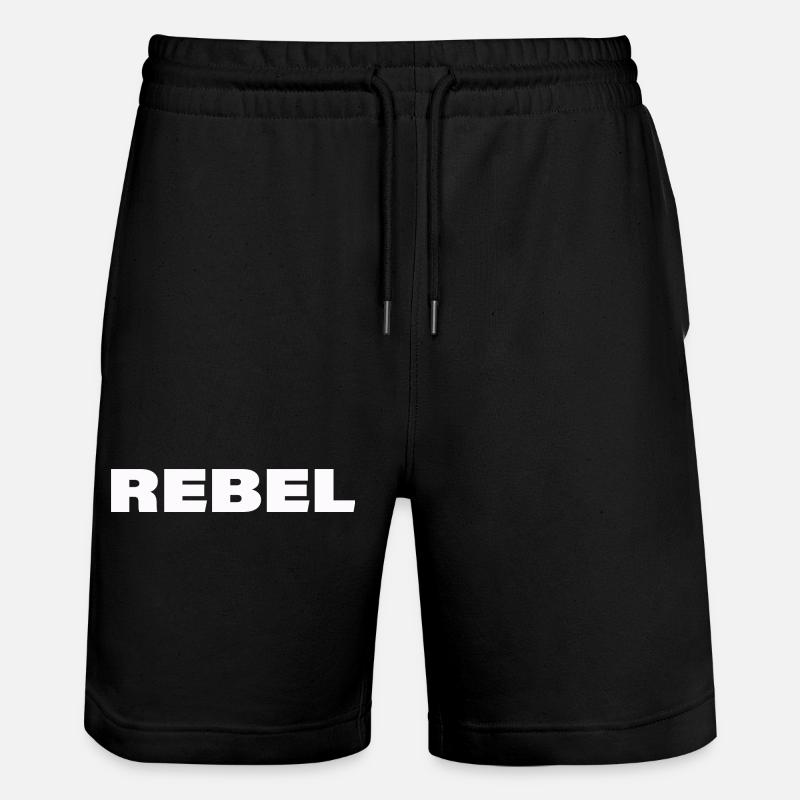 REBEL - Stanley/Stella Unisex Bio Joggingshorts Trainer  - Schwarz