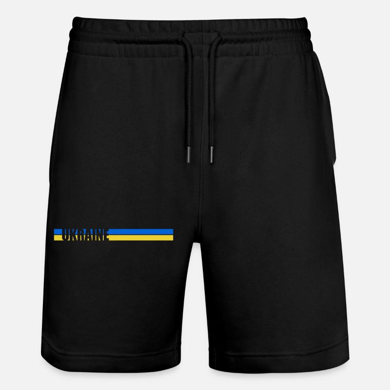 Pays d’origine Balken Ukraine - Short de jogging bio TRAINER Stanley/Stella unisexe - noir