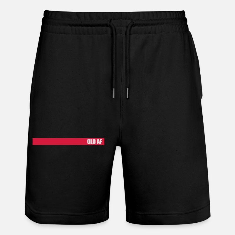ancien logo de texte AF - Short de jogging bio TRAINER Stanley/Stella unisexe - noir