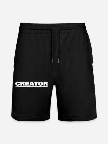 CREATOR - Stanley/Stella Trainer Unisex Organic Jogging Shorts - black