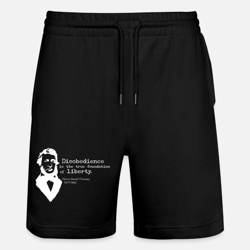 Désobéissance - Short de jogging bio TRAINER Stanley/Stella unisexe - noir