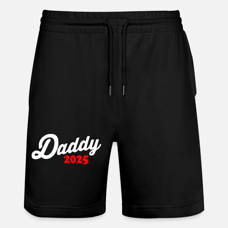 Daddy 2025 - dad 2025 - Stanley/Stella Unisex Bio Joggingshorts Trainer  - Schwarz