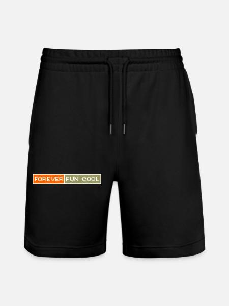 Just Cold Fun English - Stanley/Stella Trainer Unisex Organic Jogging Shorts - black