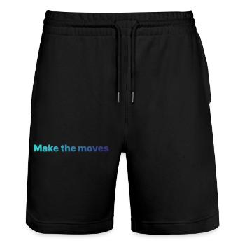 MTM2 - Stanley/Stella Unisex Bio Joggingshorts Trainer  - Schwarz - Vorne - Nik (191cm) & Marisol (170cm)