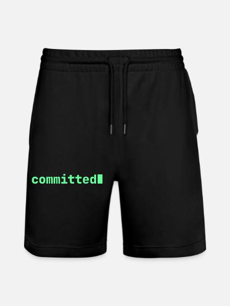 Feeling Committed | Developer mood - Stanley/Stella Trainer Unisex Organic Jogging Shorts - black