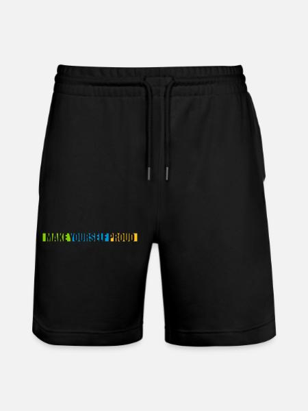 make yourself proud quote - Stanley/Stella Trainer Unisex Organic Jogging Shorts - black