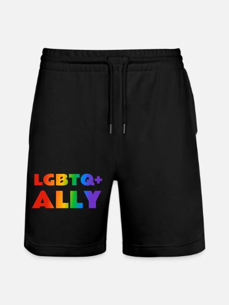 LGBTQ Ally - Stanley/Stella Trainer Unisex Organic Jogging Shorts - black