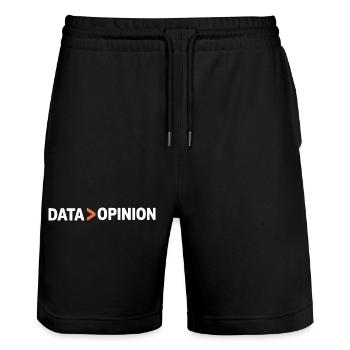Daten über Meinung, Statistik, Analyse, Wissenschaft - Stanley/Stella Unisex Bio Joggingshorts Trainer  - Schwarz - Vorne - Nik (191cm) & Marisol (170cm)