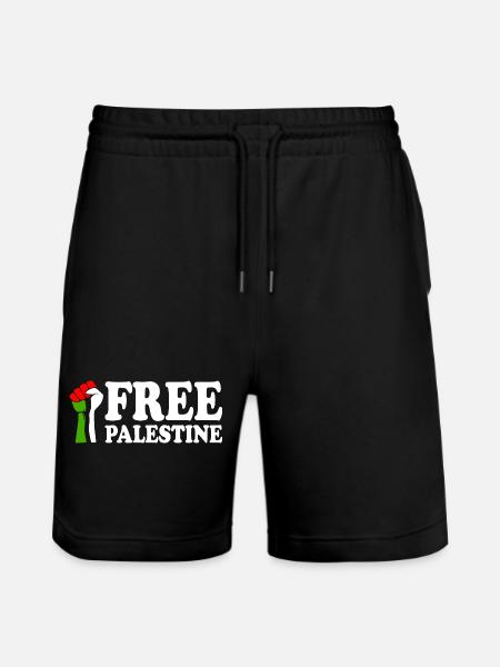 Free palestine - Stanley/Stella Trainer Unisex Organic Jogging Shorts - black