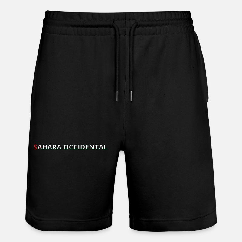 Flagge der Westsahara - Stanley/Stella Unisex Bio Joggingshorts Trainer - Schwarz
