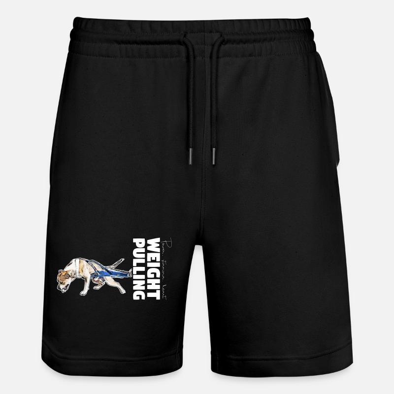 Power, stamina, heart - Weight Pulling - Stanley/Stella Unisex Bio Joggingshorts Trainer  - Schwarz